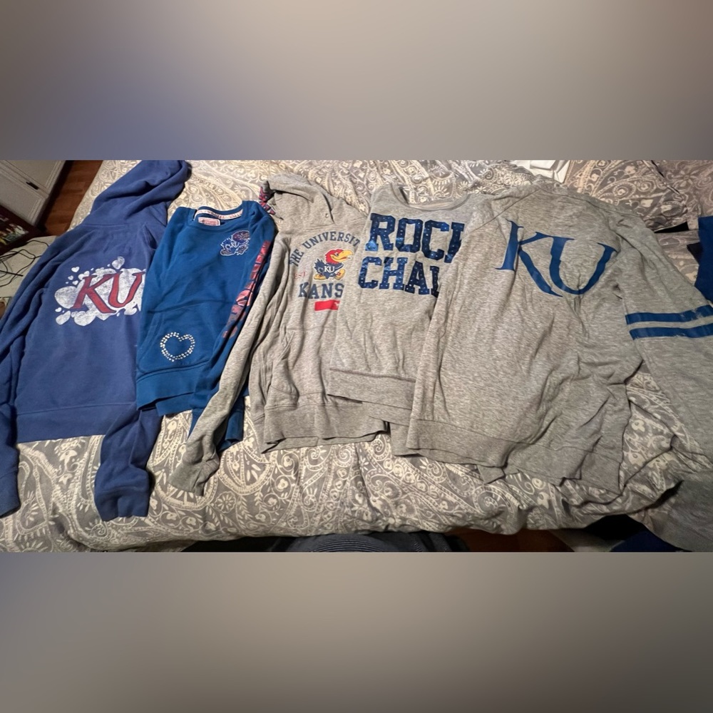 HUGE Kansas Jayhawks Clothing Lot - Tons Of Victoria Secret Pink